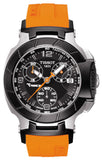  Shop Authentic Tissot T Race Chronograph Black Dial Orange Rubber Strap Watch for Women - T048.217.27.057.00 - Luxxuri