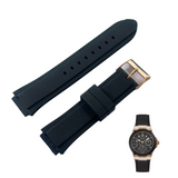  Shop Authentic Guess Zena Chronograph Black Dial Black Rubber Strap Watch For Women - W1094L6 - Luxxuri