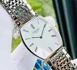  Shop Authentic Longines La Grande Classique de Longines Tonneau White Dial Silver Steel Strap Watch for Women - L4.205.4.11.6 - Luxxuri
