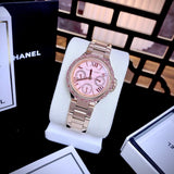  Shop Authentic Michael Kors Mini Camille Multifunction Rose Gold Dial Rose Gold Steel Strap Watch For Women - MK7273 - Luxxuri