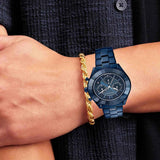  Shop Authentic Swarovski Octea Lux Sport Chronograph Blue Dial Blue Steel Strap Watch for Women - 5610475 - Luxxuri