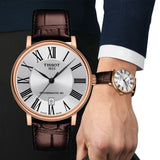  Shop Authentic Tissot Carson Premium Lady Silver Dial Brown Leather Strap Watch For Women - T122.210.36.033.00 - Luxxuri