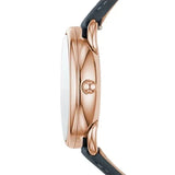  Shop Authentic Fossil Tailor White Dial Blue Leather Strap Watch for Women - ES4260 - Luxxuri
