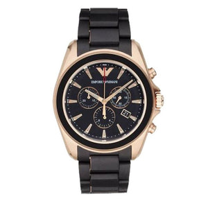  Shop Authentic Emporio Armani Sigma Chronograph Black Dial Black SIlicon Strap Watch For Men - AR6066 - Luxxuri