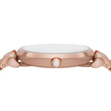  Shop Authentic Emporio Armani Gianni T-Bar Crystals Silver Dial Rose Gold Steel Strap Watch For Women - AR11446 - Luxxuri