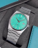  Shop Authentic Tissot PRX Powermatic 80 Automatic Mint Green Dial Silver Steel Strap Watch for Men - T137.407.11.091.01 - Luxxuri