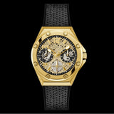  Shop Authentic Guess Asteria Multifunction Gold Dial Black Rubber Strap Watch For Women - GW0620L2 - Luxxuri