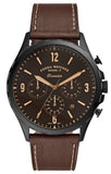  Shop Authentic Fossil Forrester Chronograph Black Dial Brown Leather Strap Watch for Men - FS5608 - Luxxuri