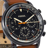  Shop Authentic Fossil Goodwin Luggage Chronograph Black Dial Brown Leather Strap Watch for Men - FS5501 - Luxxuri