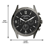  Shop Authentic Fossil Forrester Chronograph Black Dial Grey Steel Strap Watch for Men - FS5606 - Luxxuri