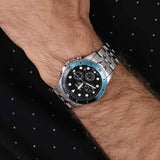  Shop Authentic Fossil FB-01 Chronograph Black Dial Silver Steel Strap Watch for Men - FS5827 - Luxxuri