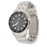  Shop Authentic Fossil FB-01 Chronograph Black Dial Silver Steel Strap Watch for Men - FS5837 - Luxxuri