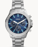  Shop Authentic Fossil Bannon Multifunction Blue Dial Silver Steel Strap Watch for Men - BQ2503 - Luxxuri