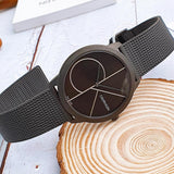  Shop Authentic Calvin Klein Minimal Black Dial Black Mesh Bracelet Watch for Men - K3M5145X - Luxxuri