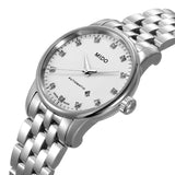  Shop Authentic Mido Baroncelli III Automatic Diamonds White Dial Silver Steel Strap Watch For Women - M7600.4.66.1 - Luxxuri