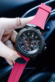  Shop Authentic Guess Legacy Black Dial Red Silicone Strap Watch for Men - W1049G6 - Luxxuri