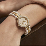  Shop Authentic Guess Gala Diamonds Gold Dial Two Tone Steel Strap Watch for Women - GW0531L2 - Luxxuri