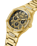  Shop Authentic Guess Duke Glitz Crystals Gold Dial Gold Steel Strap Watch For Men - GW0576G2 - Luxxuri
