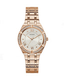  Shop Authentic Guess Cosmo Diamonds Silver Dial Rose Gold Steel Strap Watch For Women - GW0033L3 - Luxxuri