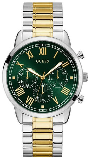 Shop Authentic Guess Hendrix Green Dial Two Tone Steel Strap Watch For Men - GW0066G2 - Luxxuri