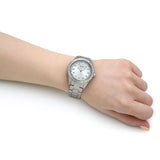  Shop Authentic Guess Sparkler Diamonds Silver Dial Silver Steel Strap Watch for Women - GW0111L1 - Luxxuri
