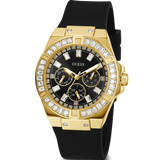  Shop Authentic Guess Venus Diamonds Black Dial Black Rubber Strap Watch for Women - GW0118L1 - Luxxuri