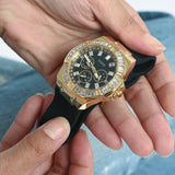  Shop Authentic Guess Zeus Chronograph Diamonds Black Dial Black Silicone Strap Watch For Men - GW0208G2 - Luxxuri