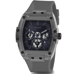  Shop Authentic Guess Phoenix Multifunction Black Dial Grey Silicone Strap Watch For Men - GW0203G9 - Luxxuri