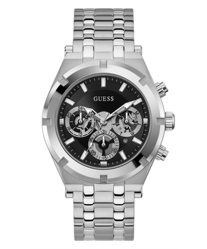  Shop Authentic Guess Continental Black Dial Silver Steel Strap Watch for Men - GW0260G1 - Luxxuri
