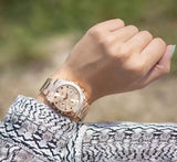  Shop Authentic Guess Eclipse Rose Gold Dial Rose Gold Steel Strap Watch for Women - GW0314L3 - Luxxuri