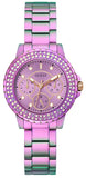 Shop Authentic Guess Crown Jewel Diamonds Purple Dial Purple Steel Strap Watch for Women - GW0410L4 - Luxxuri