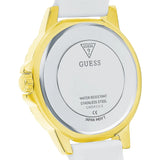  Shop Authentic Guess Crown Jewel Multifunction Diamonds White Dial White Leather Strap Watch for Women - GW0411L1 - Luxxuri
