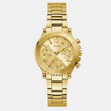  Shop Authentic Guess Cosmic Chronograph Gold Dial Gold Steel Strap Watch for Women - GW0465L1 - Luxxuri