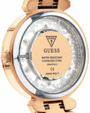  Shop Authentic Guess Crystal Clear Rose Gold Dial Rose Gold Steel Strap Watch for Women - GW0470L3 - Luxxuri