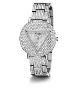  Shop Authentic Guess Trend Diamonds Silver Dial Silver Steel Strap Watch for Women - GW0512L1 - Luxxuri