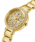  Shop Authentic Guess Lily Quartz Gold Dial Gold Steel Strap Watch For Women - GW0528L2 - Luxxuri