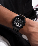  Shop Authentic Guess Headliner Multifunction Black Dial Black Steel Strap Watch For Men - GW0572G3 - Luxxuri
