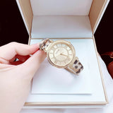  Shop Authentic Guess Montage Quartz Gold Dial Gold Steel Strap Watch For Women - GW0588L1 - Luxxuri