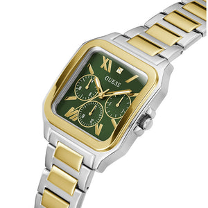  Shop Authentic Guess Dress Chronograph Multifunction Green Dial Two Tone Steel Strap Watch For Men - GW0631G1 - Luxxuri