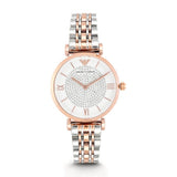  Shop Authentic Emporio Armani Gianni T Bar Quartz White Dial Two Tone Steel Strap Watch For Women - AR80035 - Luxxuri
