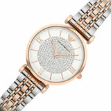  Shop Authentic Emporio Armani Gianni T Bar Quartz White Dial Two Tone Steel Strap Watch For Women - AR80035 - Luxxuri