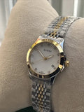  Shop Authentic Gucci G Timeless Diamonds Mother of Pearl Dial Two Tone Mesh Bracelet Watch for Women - YA126513 - Luxxuri