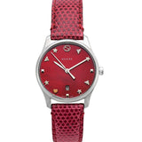  Shop Authentic Gucci G-Timeless Cherry Red Mother of Pearl Dial 27mm Watch For Women - YA126584 - Luxxuri