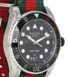  Shop Authentic Gucci Dive Black Dial Red & Green Nylon Strap Watch For Men - YA136209 - Luxxuri