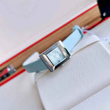  Shop Authentic Gucci G-Frame Pastel Blue Mother of Pearl Dial Blue Leather Strap Watch For Women - YA128531 - Luxxuri