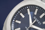  Shop Authentic Gucci GG2570 Quartz Blue Dial Silver Steel Strap Watch For Men - YA142303 - Luxxuri
