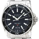  Shop Authentic Gucci Dive Quartz Black Dial Silver Steel Strap Watch For Men - YA136301 - Luxxuri