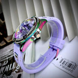  Shop Authentic Guess Queen Quartz Purple Dial Purple Silicone Strap Watch For Women - GW0536L4 - Luxxuri