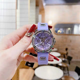  Shop Authentic Guess Queen Quartz Purple Dial Purple Silicone Strap Watch For Women - GW0536L4 - Luxxuri