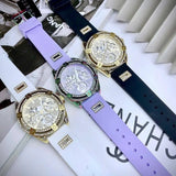  Shop Authentic Guess Queen Quartz Purple Dial Purple Silicone Strap Watch For Women - GW0536L4 - Luxxuri